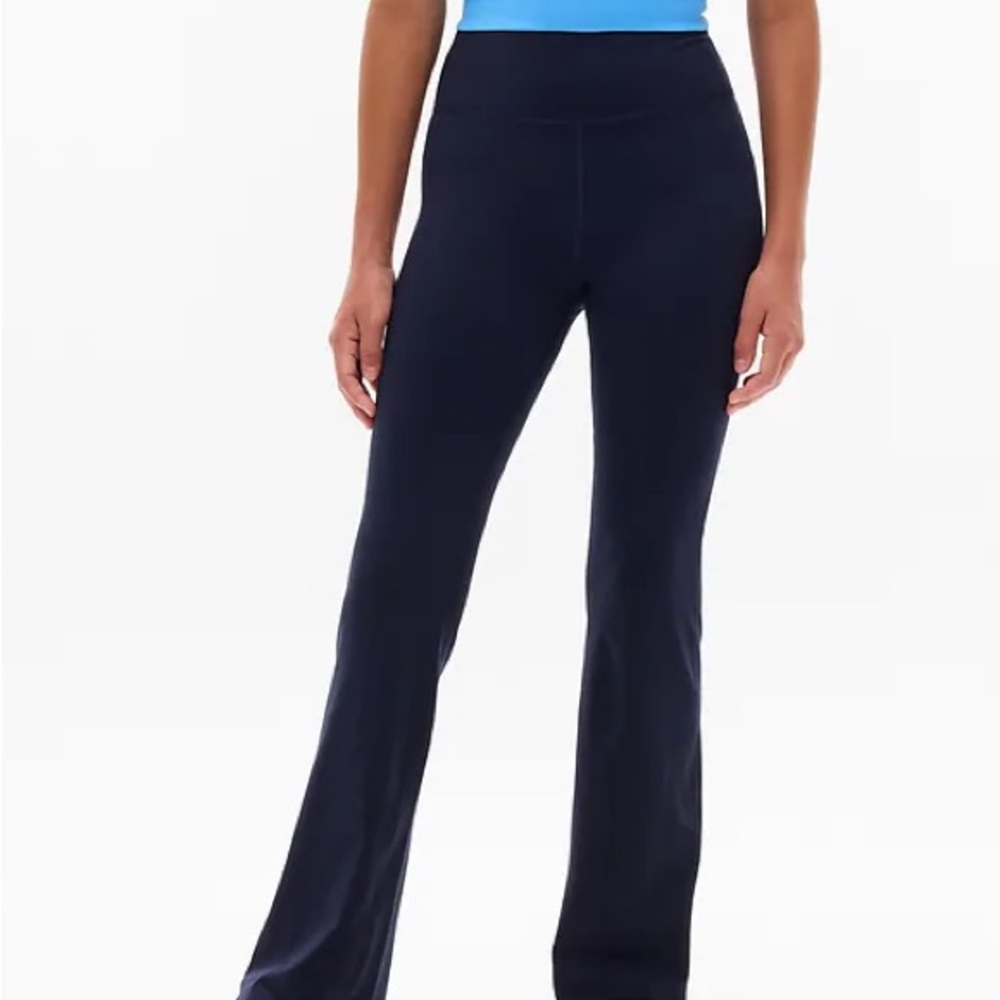 Athleta Girl High Rise Chit Chat Flare Pant Navy Blue